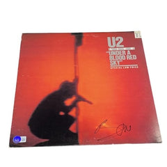 Bono U2 Signed Autograph - Vinyl Album Record Lp - Under A Blood Red Sky Beckett