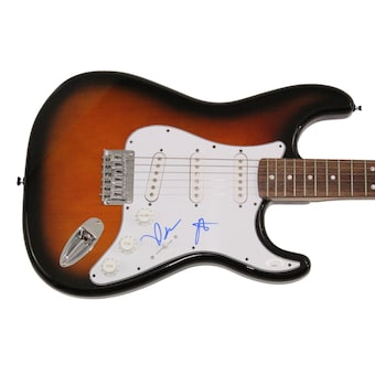 Fall Out Boy Signed Autograph Fender Guitar - Patrick Stump & Pete Wentz JSA COA