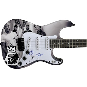 Pete Wentz Patrick Stump Fall Out Boy Signed Electric Guitar Autograph Beckett