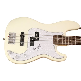 Mike Gordon Phish Signed Autograph White Fender Electric Bass Guitar w/ JSA COA