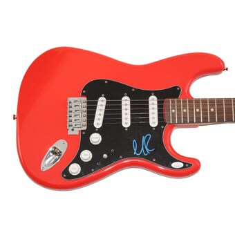 Marc Roberge O.A.R. Signed Autograph Red Fender Electric Guitar - Risen JSA COA