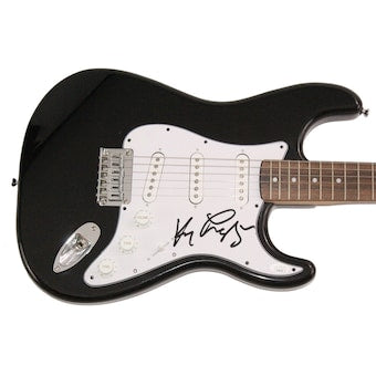 Kenny Loggins Signed Autograph Black Fender Guitar Loggins and Messina JSA COA