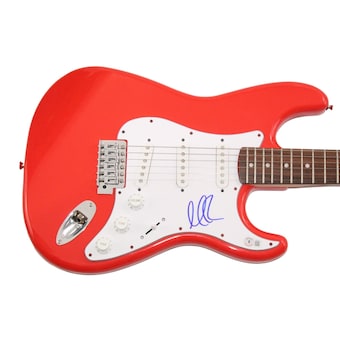 Marc Roberge OAR O.A.R. Signed Autograph Red Fender Electric Guitar Beckett BAS