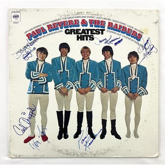 Paul Revere & the Raiders Signed Autograph Album Vinyl Record - Greatest Hit JSA