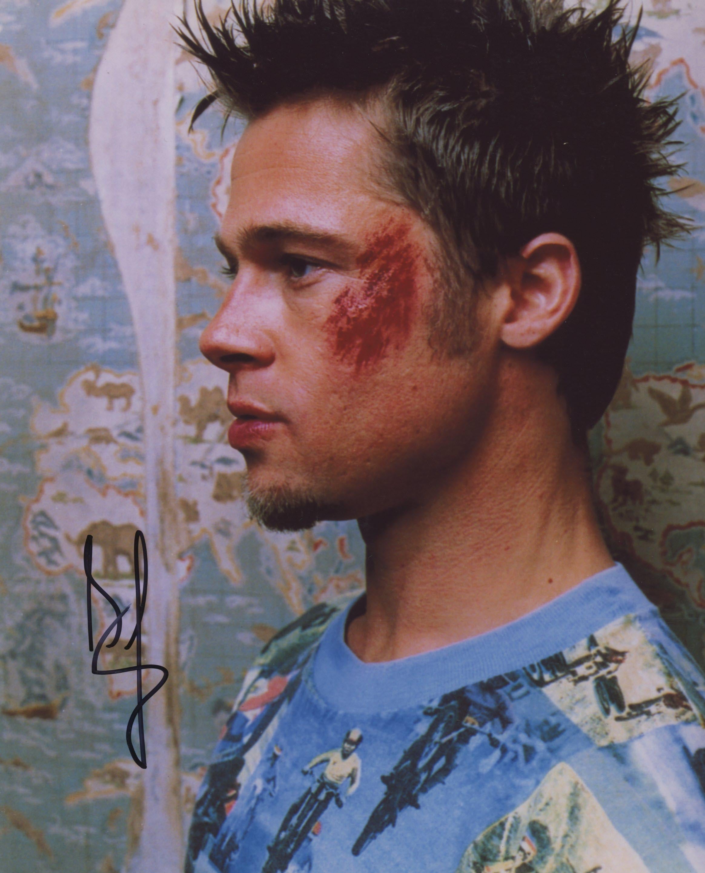 Brad Pitt / Fight Club signed photo