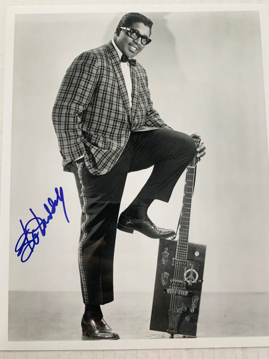 Bo Diddley signed photo