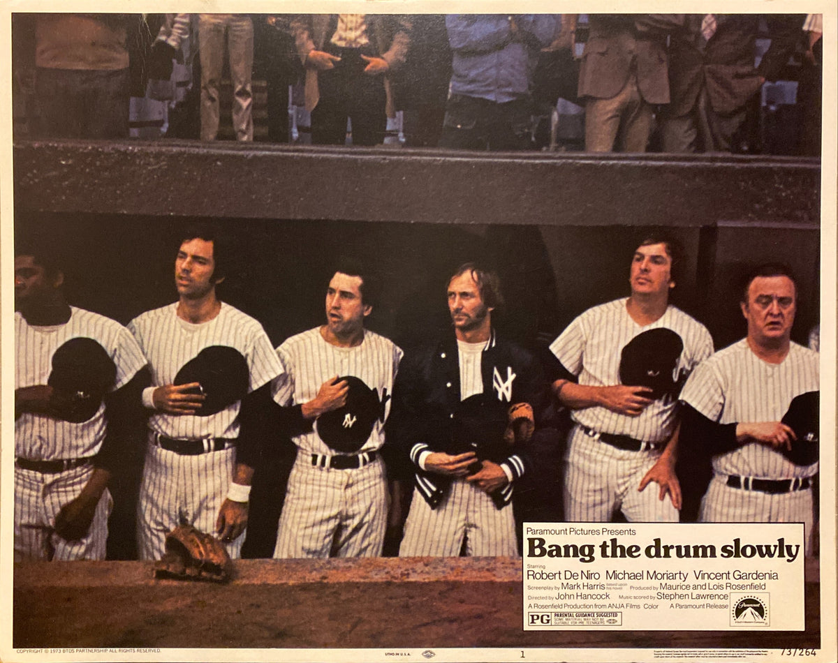 Michael Moriarty and Robert De Niro "Bang the Drum Slowly" original Lobby Card 