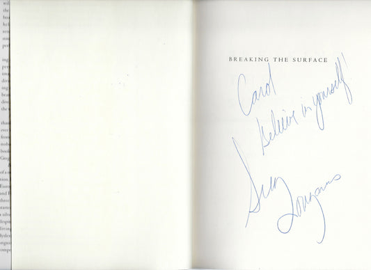 Greg Louganis signed book