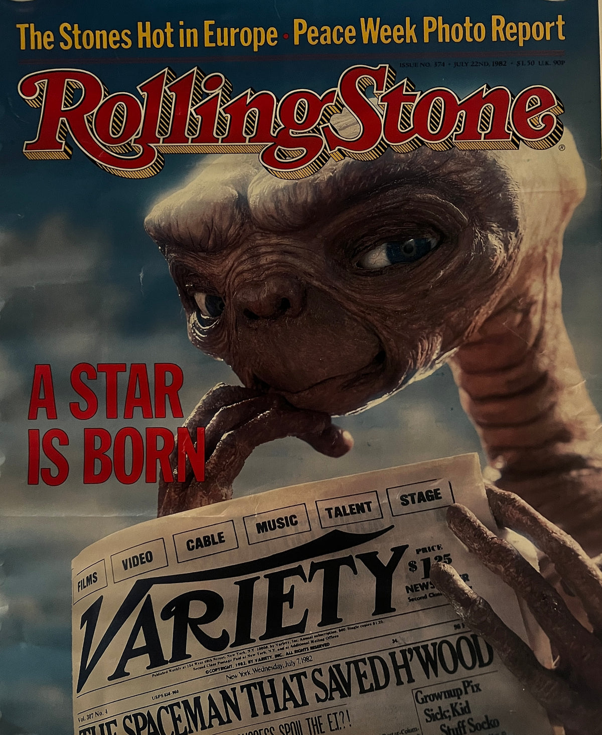 Rolling Stone original 1982 E.T. poster