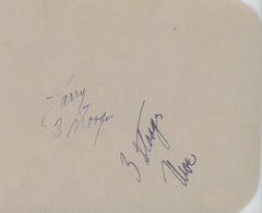 Three Stooges original signatures. GFA Authenticated