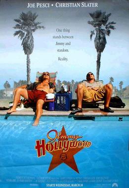 Jimmy Hollywood 1994 pool shot original double sided movie poster
