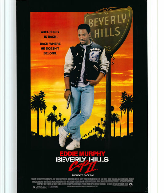 Beverly Hills Cop II 1987 original vintage one sheet movie poster 