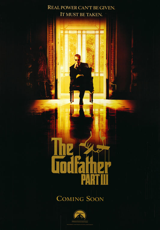 The Godfather Part III 1990 original teaser one sheet poster