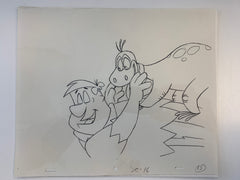 The Flintstones original hand drawn artwork for cartoon