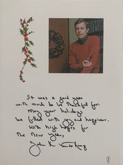 Attorney General John K. Van de Kamp signed Christmas card