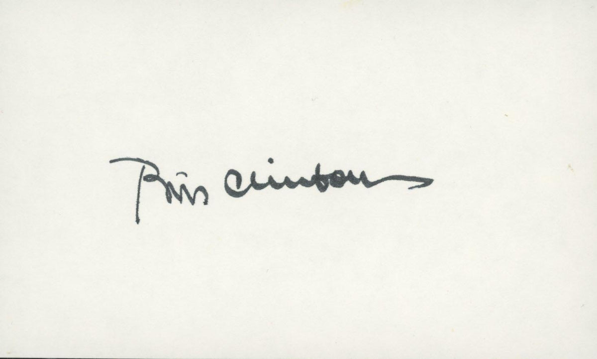 Bill Clinton signed book