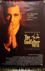 The Godfather Part III 1990 original teaser movie poster