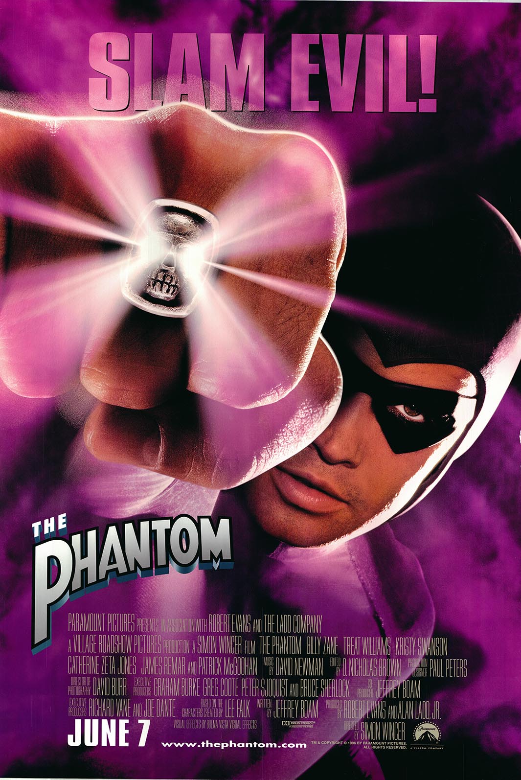 The Phantom 1996 original movie poster