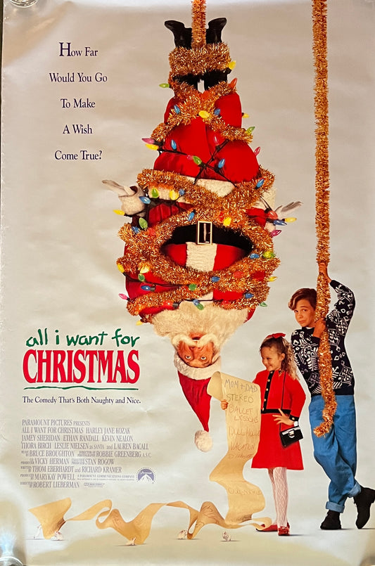 All I Want for Christmas 1991 Original Movie Poster
