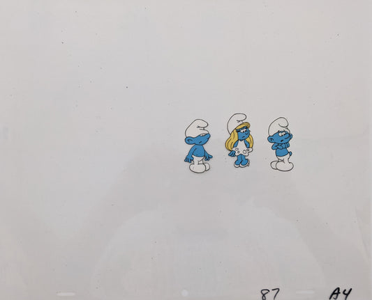 The Smurfs Original Animation Cel