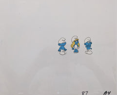 The Smurfs Original Animation Cel