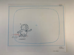 Scott Shaw original artwork for animation cel