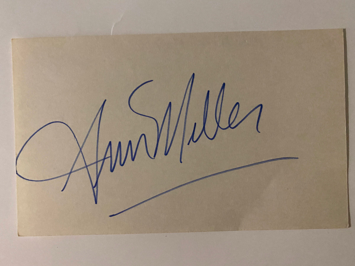 Ann Miller signature cut