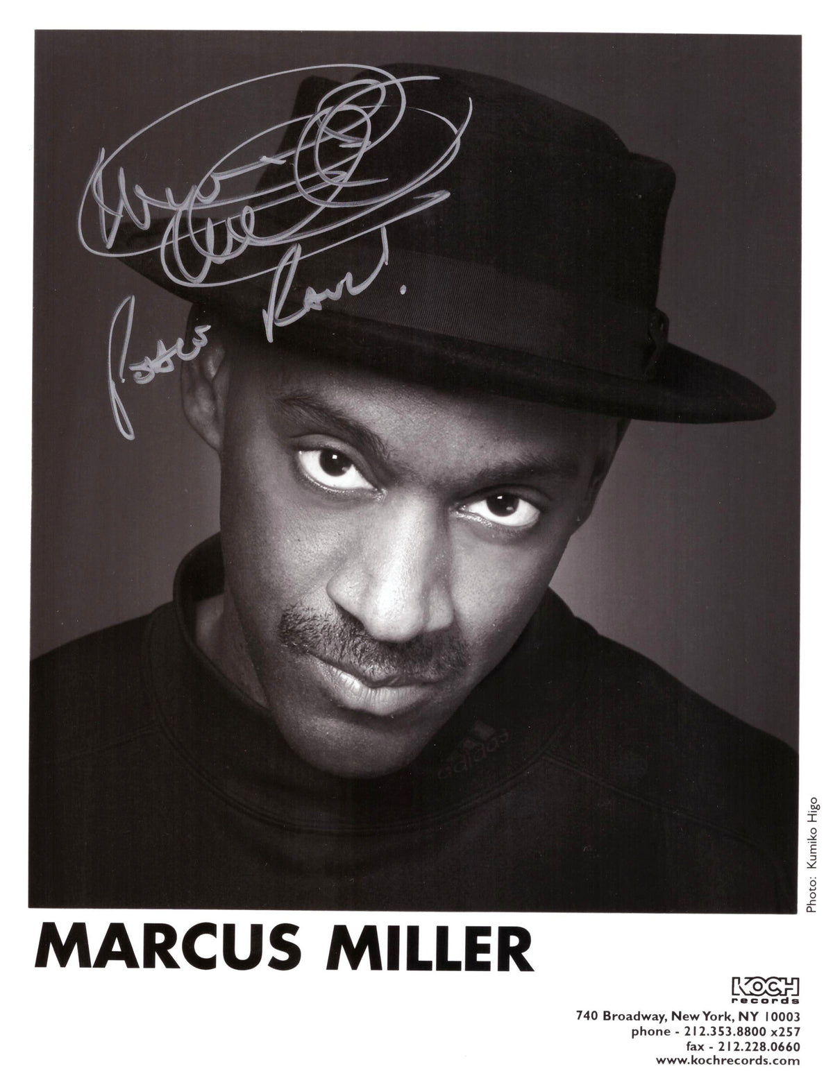 Jazz Musician Marcus Miller signed photo