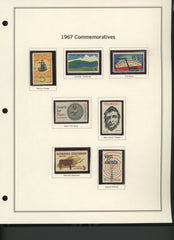 1967 United States Commemorative Stamp Set