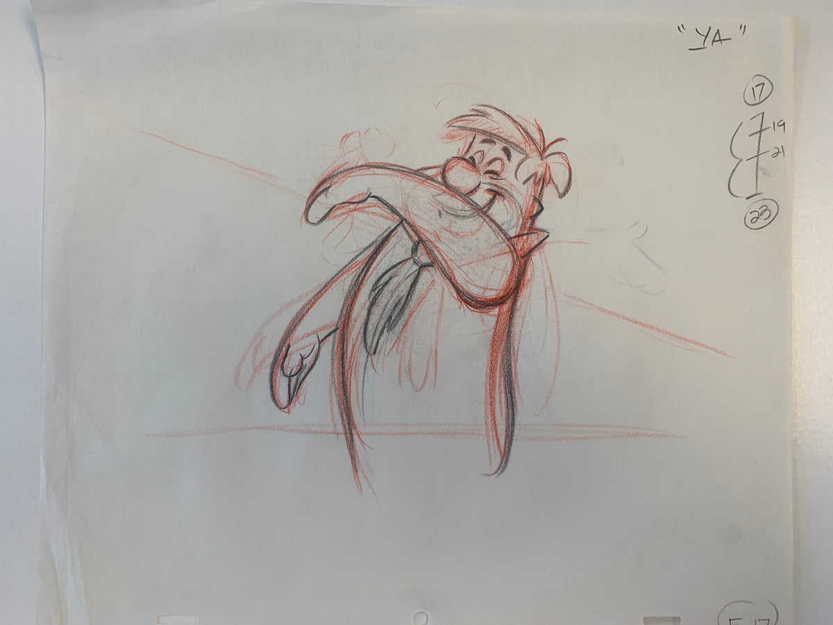 The Flintstones original hand drawn artwork for cartoon