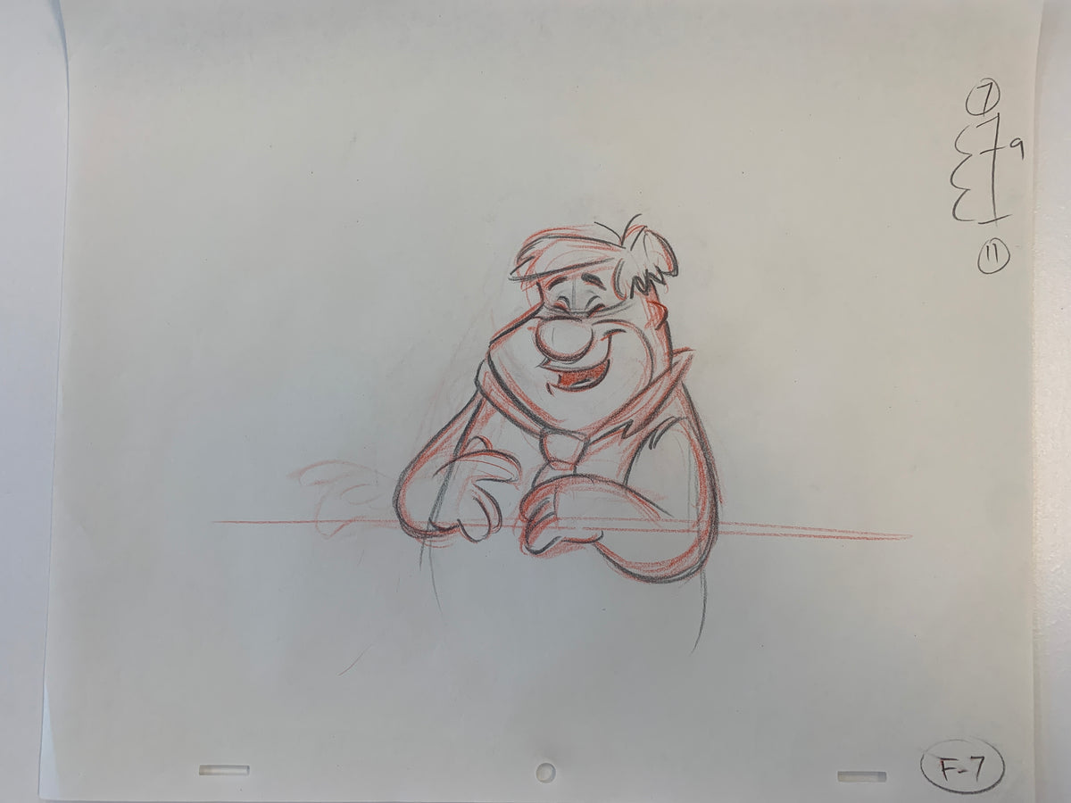 The Flintstones original hand drawn artwork for cartoon