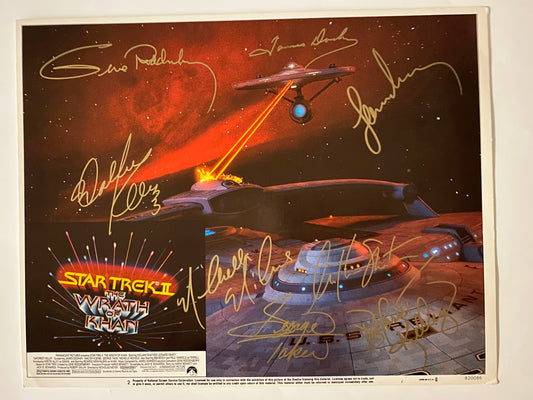 Star Trek Gene Roddenberry signed lobby card