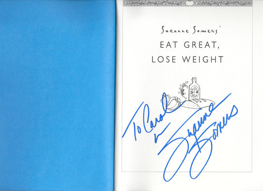 Suzanne Somers signed book