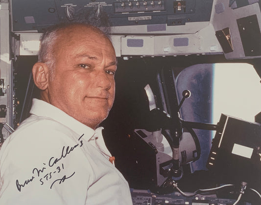 Astronaut Bruce McCandless II signed photo