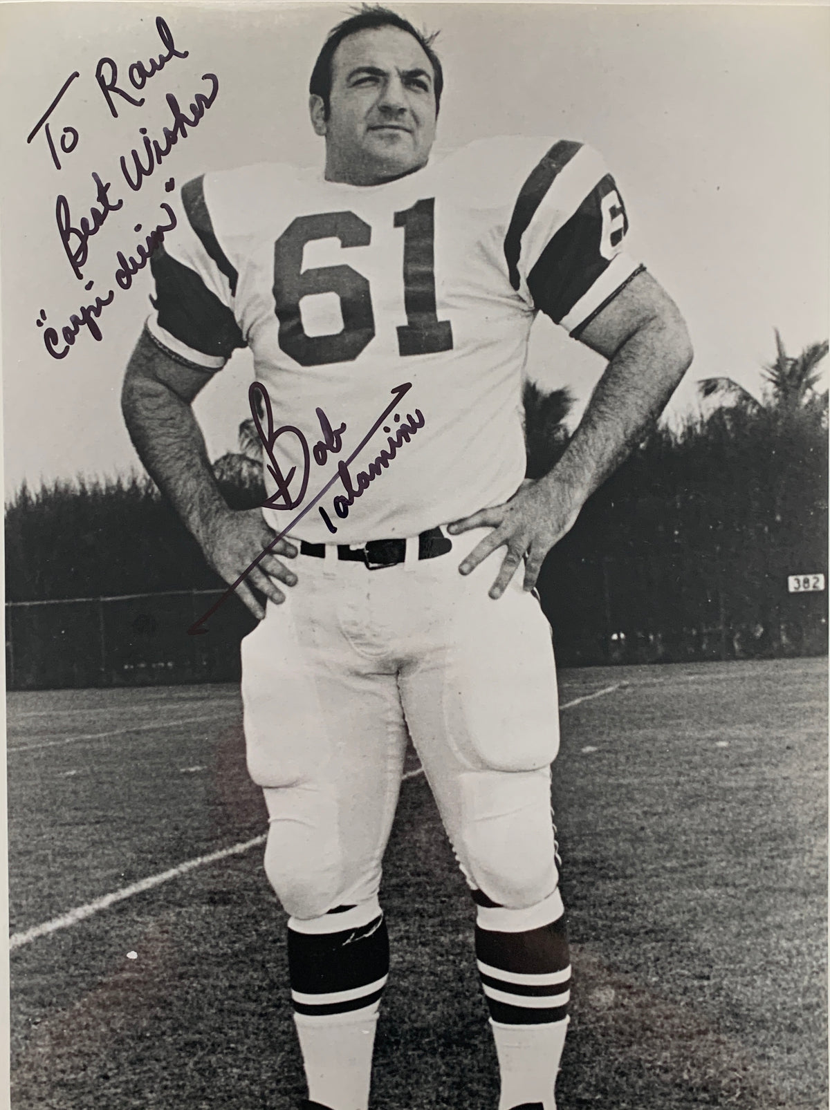 Bob Tatamiana signed photo