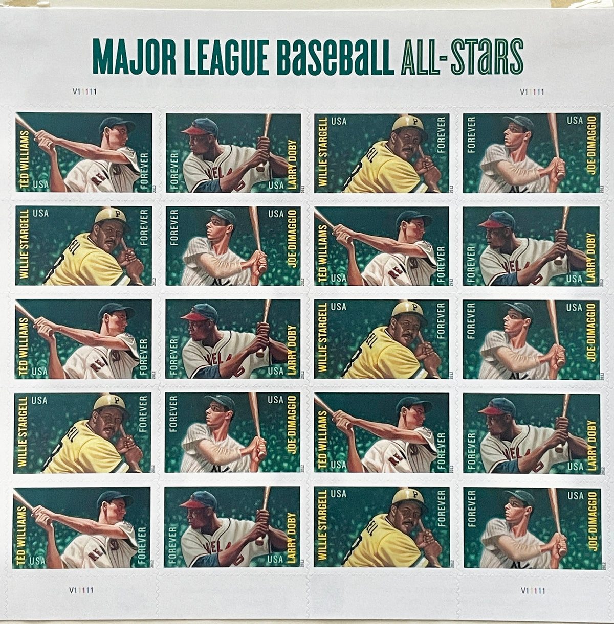 2012 MLB All-Stars stamp set of 20