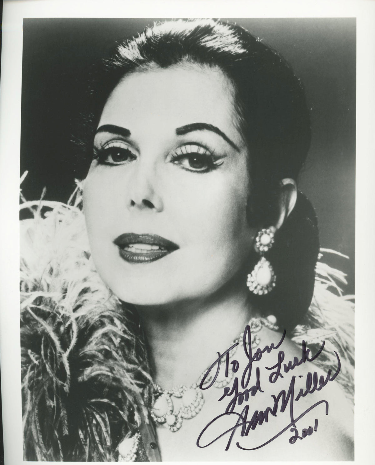 Ann Miller signed photo