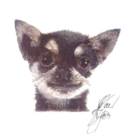 Artist John Krewal signed dog print