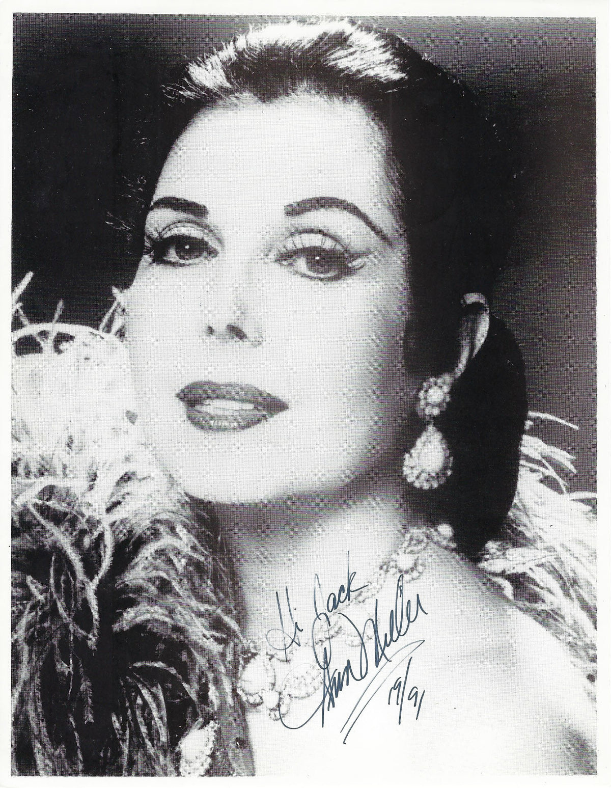 Ann Miller signed photo