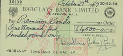 Beatrice Lillie signed check