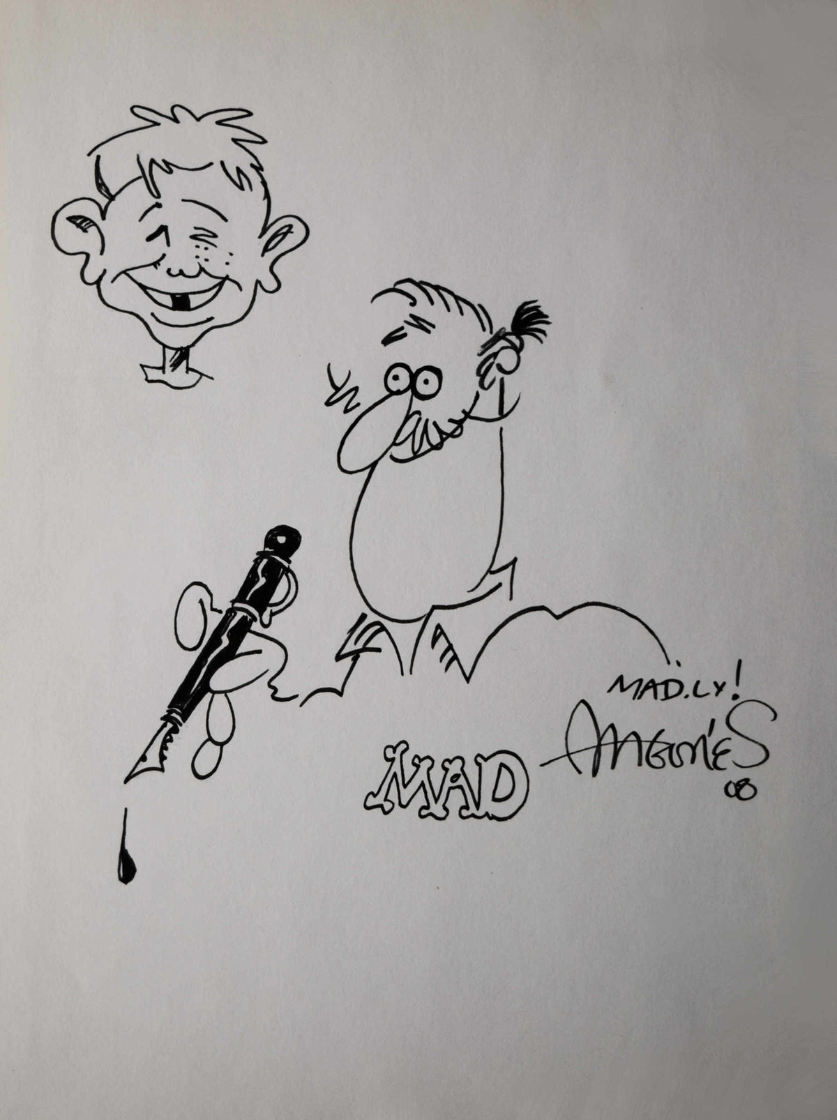 Aragones, Sergio  Sergio Aragones
8 x 11 Inch
Hand Drawn Sketch