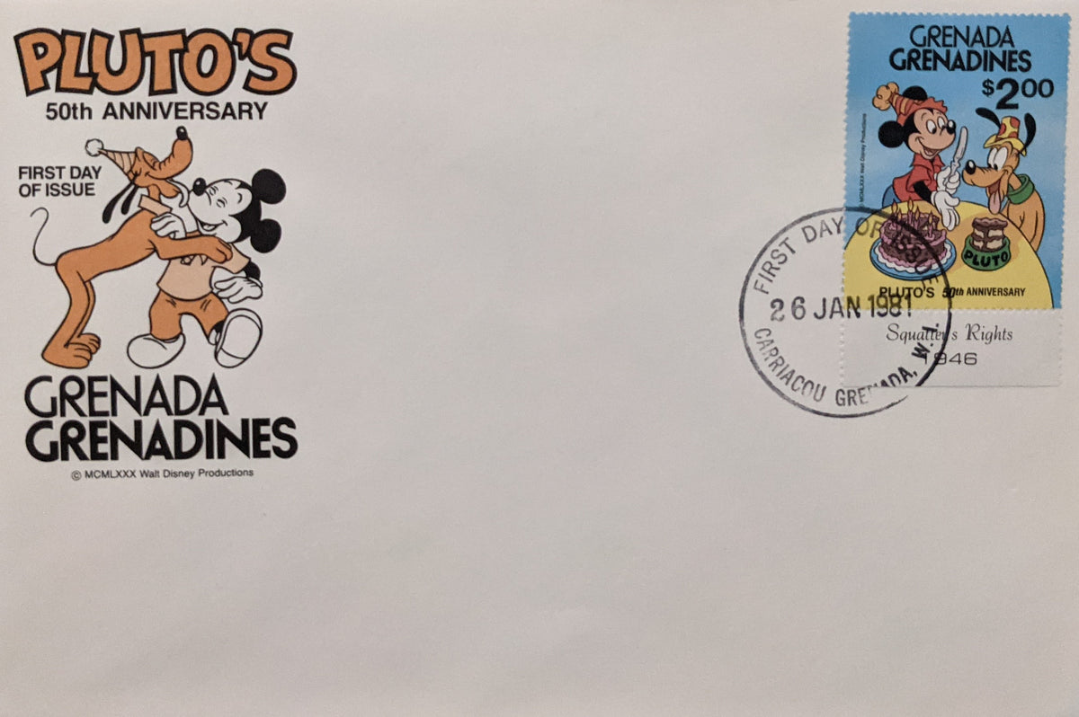 1981 Grenada  Pluto's 50th Anniversary First Day Cover