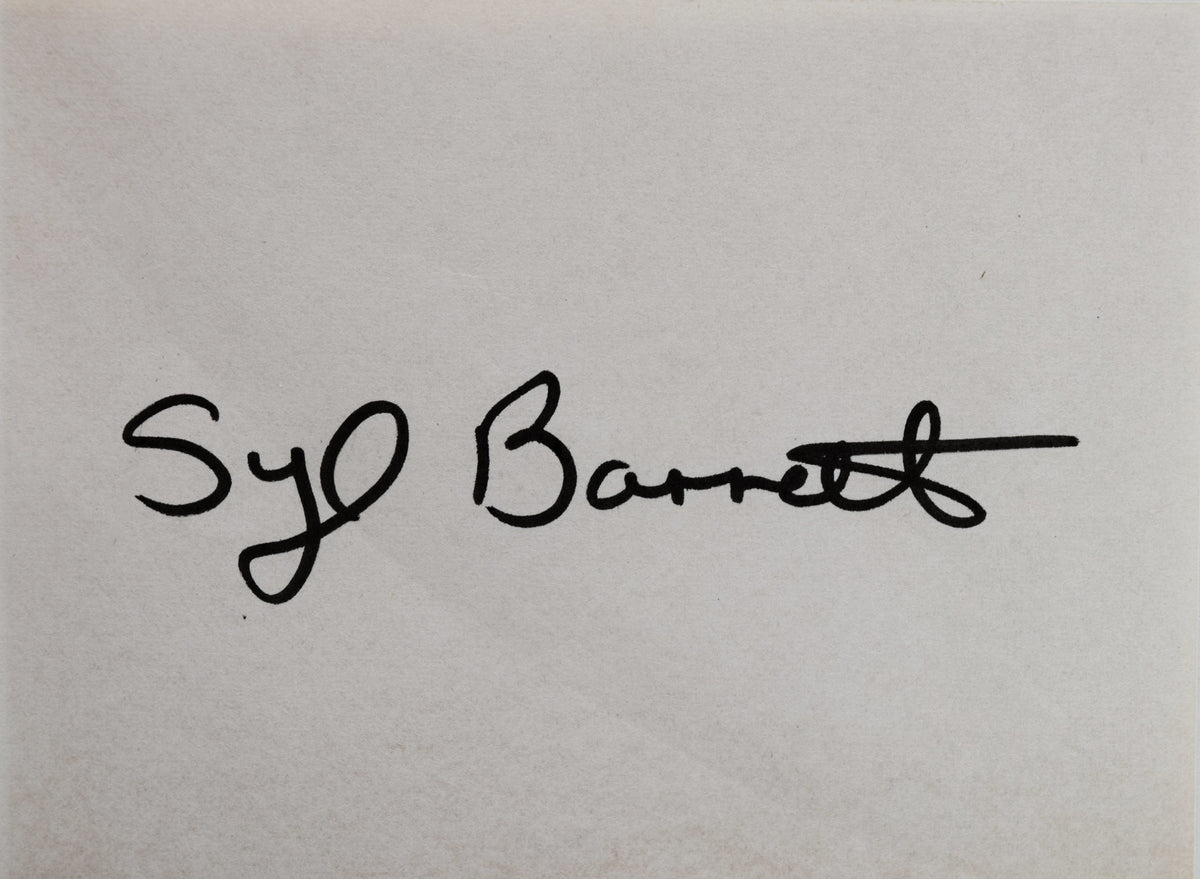 Barrett, Syd  Syd Barrett
4 x 3 Inch
Signature Strip