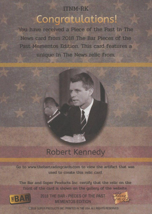 Bobby Kennedy newspaper relic