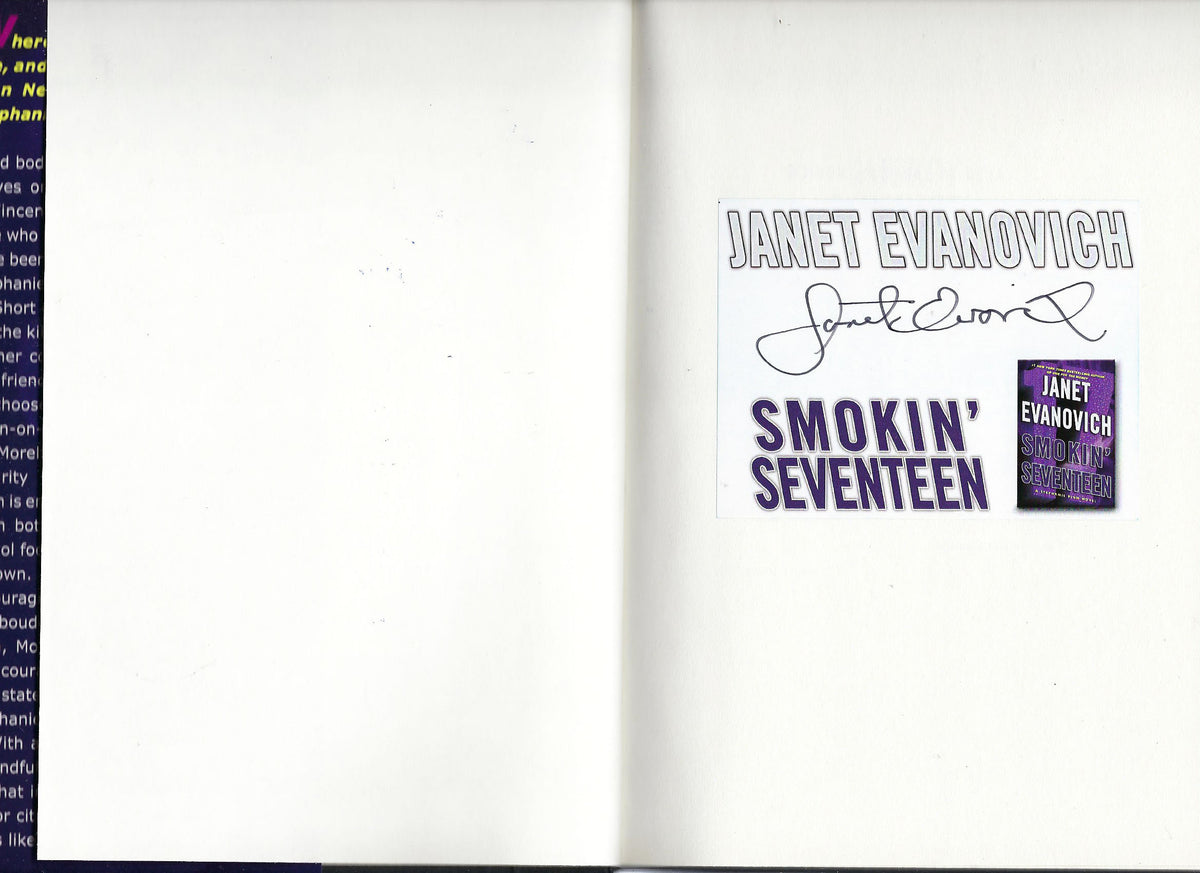 Smokin' Seventeen: A Stephanie Plum Novel Janet Evanovich signed book