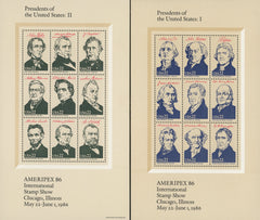 1986 Ameripex '86 Presidents of the United States, sheet set