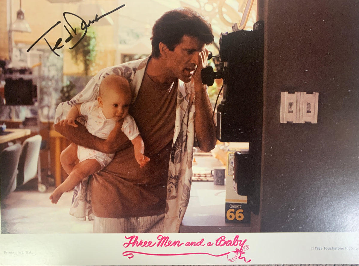 Three Men and a Baby Ted Danson signed lobby card