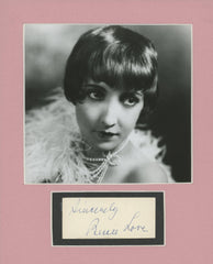 Bessie Love signature cut and photo