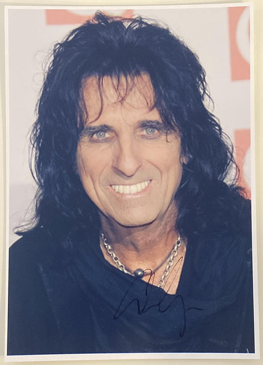 Alice Cooper signed photo