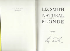 Natural Blonde Liz Smith signed book